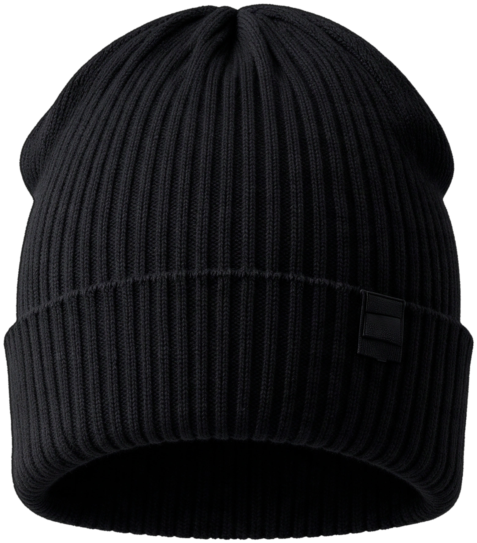 Ink Beanie in black, front view